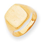 14k Yellow Gold Signet Ring