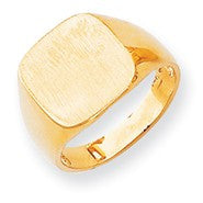 14k Yellow Gold Men's Signet Ring