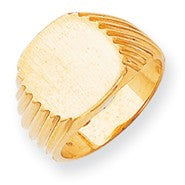 14k Yellow Gold Men's Signet Ring