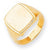 14k Yellow Gold Men's Signet Ring