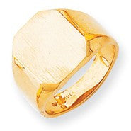 14k Yellow Gold Men's Signet Ring