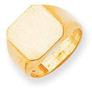 14k Yellow Gold Men's Signet Ring