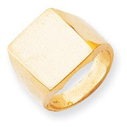14k Yellow Gold Men's Signet Ring