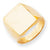 14k Yellow Gold Men's Signet Ring