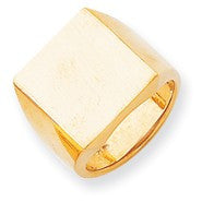 14k Yellow Gold Men's Signet Ring