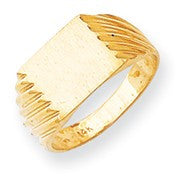 14k Yellow Gold Signet Ring