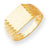14k Yellow Gold Signet Ring
