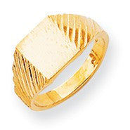 14k Yellow Gold Signet Ring