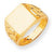 14k Yellow Gold Men's Signet Ring