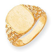 14k Yellow Gold Men's Signet Ring