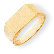 14k Yellow Gold Signet Ring