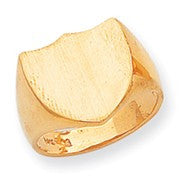 14k Yellow Gold Men's Signet Ring