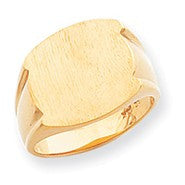14k Yellow Gold Men's Signet Ring