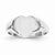 14k White Gold Signet Ring