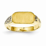 14k Yellow Gold Signet Ring