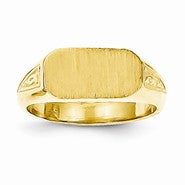 14k Yellow Gold Signet Ring