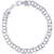 Double Spiral Charm Bracelet in White Gold, 8 inch