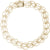 Fancy Charm Bracelet in Sterling Gold Plated, 8 inch
