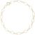Charm Bracelet in Sterling Gold Plated, 8 inch