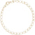 Charm Bracelet in Sterling Gold Plated, 8 inch