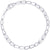 Fancy Charm Bracelet in White Gold, 8 inch