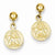 14k Yellow Gold Polished Raphael Angel Earrings