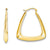 14k Yellow Gold Fancy Hoop Earrings