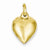 14k Gold Puffed Heart pendant, Pretty Pendants for Necklace