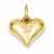14k Gold Puffed Heart pendant, Lovely Pendants for Necklace