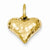 14k Gold Faceted Puffed Heart pendant, Stylish Pendants for Necklace