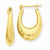14k Yellow Gold Polished Hoop Earrings