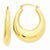 14k Yellow Gold Polished Hoop Earrings