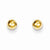 14k Yellow Gold Polished 4mm Ball Post Earrings