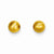 14k Yellow Gold Satin 6mm Ball Post Earrings