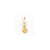 14K Yellow Gold Cultured Pearl & Flower Pendant On Chain Necklace