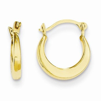 14k Yellow Gold Small Hoop Earrings