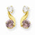 14k Yellow Gold Synthetic Alex&rite (Jun) Post Earrings