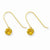 14k Yellow Gold Synthetic Citrine (Nov) Dangle Earrings