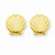 14k Yellow Gold Shell Post Earrings