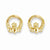 14k Yellow Gold Claddagh Post Earrings