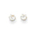 14k Yellow Gold CZ Stud Post Earrings