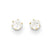 14k Yellow Gold CZ Stud Post Earrings