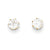 14k Yellow Gold CZ Stud Post Earrings