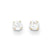 14k Yellow Gold CZ Stud Post Earrings
