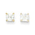 14k Yellow Gold CZ Stud Post Earrings
