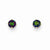 14k Yellow Gold Round Mystic Topaz 3mm Post Earrings