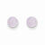 14k Yellow Gold 5mm Lavender Natural Stone Post Earrings