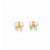 14k Yellow Gold Freshwater Cultured Pearl Bow Post Earrings