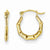 14k Yellow Gold Tiny Hollow Hoop Earrings
