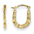 14k Yellow Gold Tiny Hollow Hoop Earrings